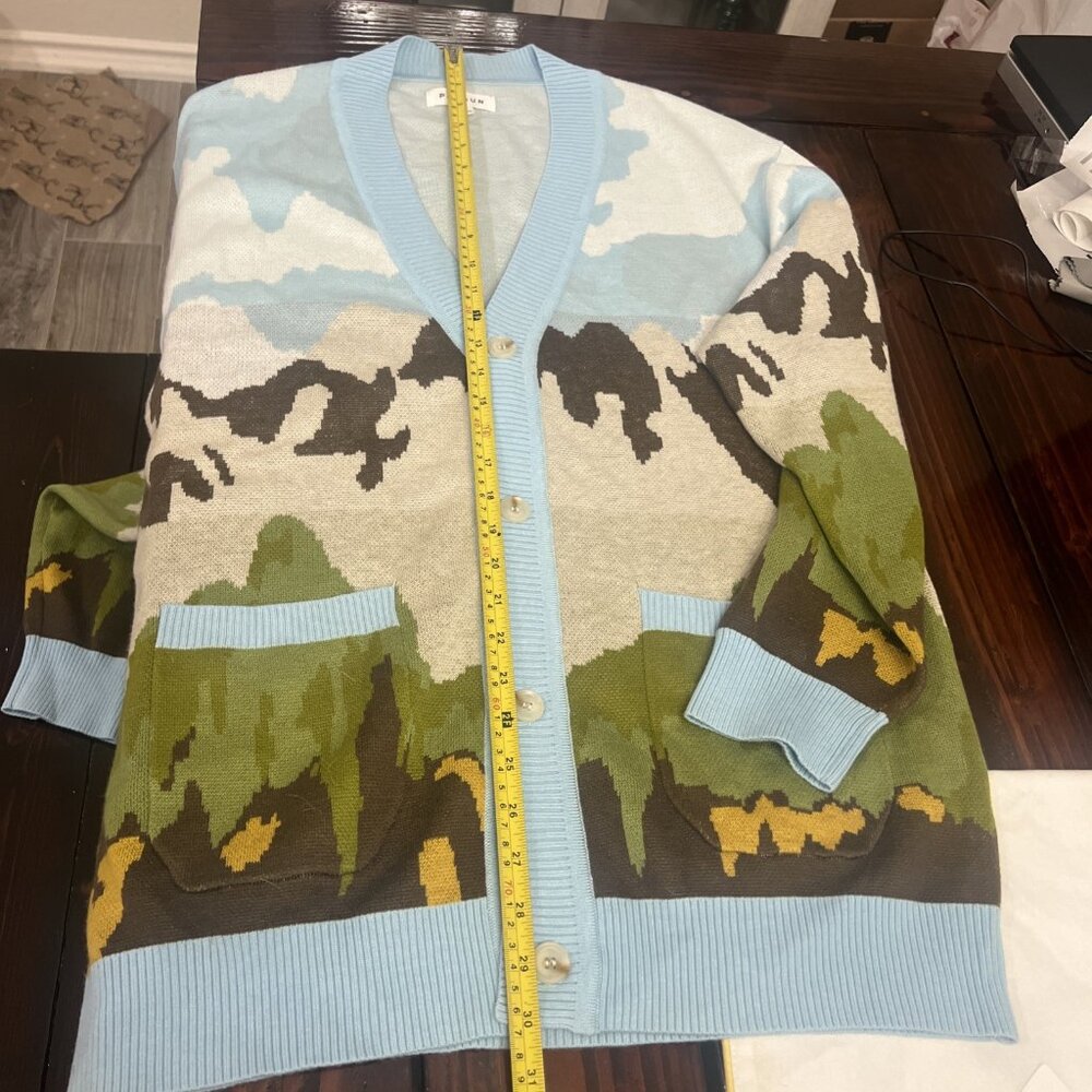 PacSun Cardigan Size Large Unisex Men Or Women Camouflage Sweater Top - Picture 9 of 11
